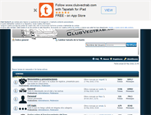 Tablet Screenshot of clubvectrab.com